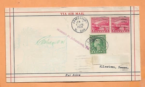 FIRST FLIGHT AM 9 JAMESTOWN N DAK TO JOHNSTOWN PA JUN 2,1931 9E31 - Picture 1 of 1