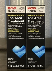 Líquido de tratamiento antifúngico de los dedos de los pies 1 oz cada tolnaftato 1 % Comparar Hongos-Uña 2X - Imagen 1 de 4