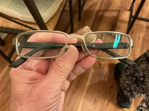 GUCCI GG1875 HFA 54-16 Silver & Black Eyeglasses Frames Italy - Picture 1 of 11