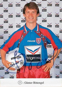 Günter Bittengel Autogrammkarte KFC Uerdingen 1991 Reusch Derbystar - Bild 1 von 2