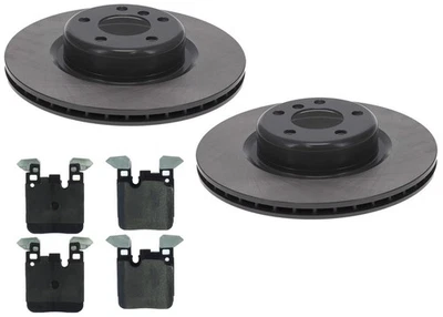 Rotores de freno de disco traseros recubiertos GEO para BMW 328i 2012-2015 pinza azul de 345 mm Foto 1 de 4