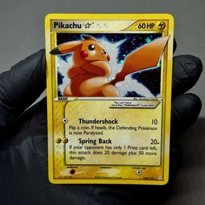 2006 Pokemon Gold Star Pikachu Holo EX Holon Phantoms Set 104/110 G1F-JYD-S25 MP - Picture 1 of 24