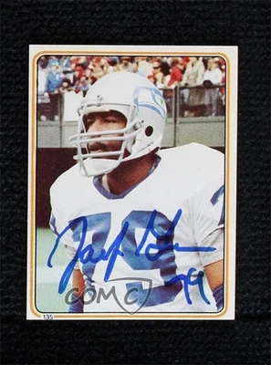 BAS 1983 Topps Album Stickers Jacob Green #135 Beckett Auth Sticker Auto - Image 1 of 2