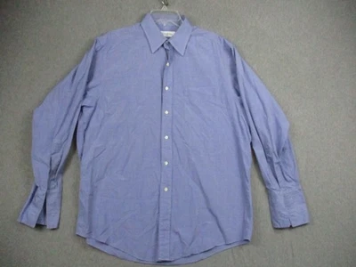Brooks Brothers Shirt Mens 16.5 33 Blue French Cuff Cotton USA Made - Image 1 of 4