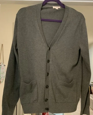 Cárdigan suéter para mujer Gap talla pequeña gris calentador 100 % algodón Foto 1 de 4