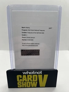 2024 Panini National Treasures Treasures Of The Hall Holo Gold Jimmie Johnson/10 - Picture 1 of 2