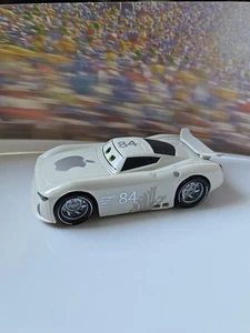 Disney Cars 3 Piston Cup Racer 84 Apple Mac iCar White Grey Plastic 3" Racecar - Picture 1 of 2