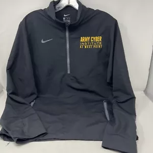 Nike Black Gold Full Zip Army Cyber Institute West Point Track Jacket XS - Picture 1 of 10