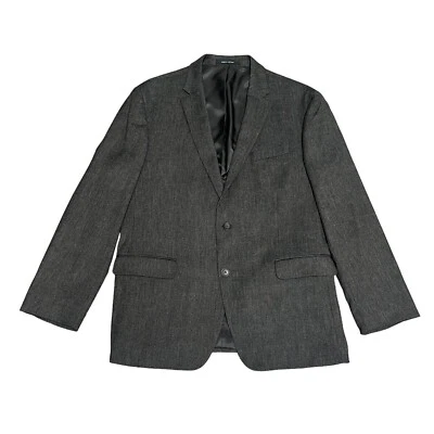 Abrigo Deportivo Kenneth Cole Awareness Calce Ajustado 44R Blazer Traje Chaqueta Marrón Oscuro Foto 1 de 4
