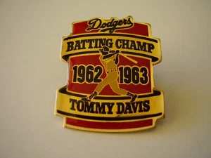 Collectible Pinback Dodgers Batting Champ 1962 1963 Tommy Davis - Picture 1 of 3