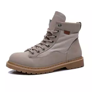 Men's Outdoor Shoes for Mountaineering Breathable Leisure Shoes Solid Color Roun - Picture 1 of 24