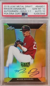MASON DENABURG NATIONALS 1/1 ROOKIE AUTO PSA 10 10 2018 LEAF GOLD ONE OF ONE ⬆📈 - Bild 1 von 11
