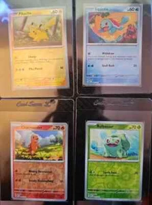 Pokemon Costco 151 Cosmo Foil Promo Set Pikachu Squirtle Charmander Bulbasaur - Bild 1 von 1