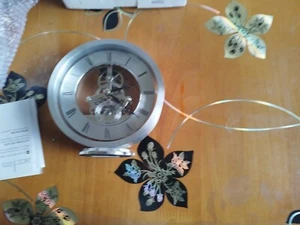 Acctim Millenden Skeleton Mantel Carriage Clock Parts Only - Silver A - Picture 1 of 9