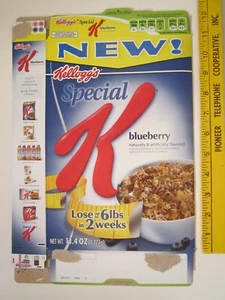 Empty Cereal Box Kelloggs 2009 Special K BLUEBERRY Z3A23 - Picture 1 of 2