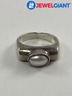 Sterling Silver Faux Pearl Ring Size 5.75 5.6 G #ez738