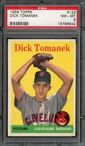 BB - 1958 Topps - #123 - Dick Tomanek - PSA 8 - NM-MT - Bild 1 von 2