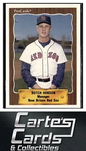 Butch Hobson 1990 ProCards #1334 Nuevo Gerente de los Medias Rojas Británicas - Imagen 1 de 2