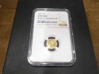 US Coin 1889 Rare Indian Princess Gold Dollar NGC  - Image 1 of 4