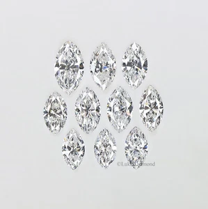 Corte marquesa 4,0/5,0/6,0/7,0/8,0 mm E/D color VS claridad laboratorio cultivado diamante CVD - Imagen 1 de 10