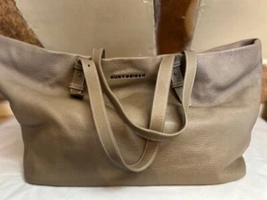 XL KURT GEIGER taupe pebblegrained weiches Leder Tote Shopper Bucket Schultertasche - Bild 1 von 11