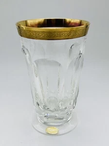 MOSER Tumbler ~ Gold Encrusted Crystal ~ Vintage Signed - Picture 1 of 5