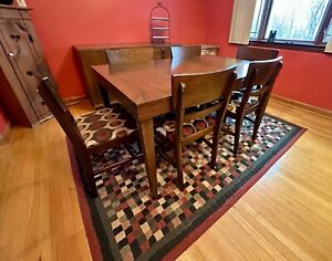 MCM Walnut Dining Table And Chairs