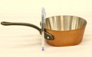 Vintage 6.5"D Copper Sauce Pan Made In France. Pre-owned - Picture 1 of 8