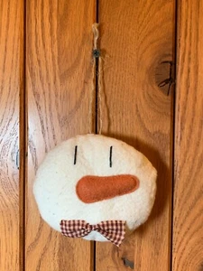 Handmade Snowman Primitive Fabric Cute Boy Bowl Filler Ornament Decor   - Picture 1 of 1