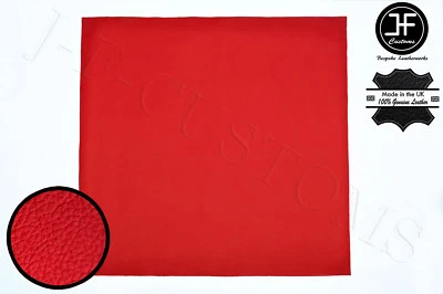 AFORCE AUTO ROTES LEDER 75cm x 75cm QUALITÄT TOP GENARBTES ECHTLEDER HAUS BASTELN AUTOMOBILE