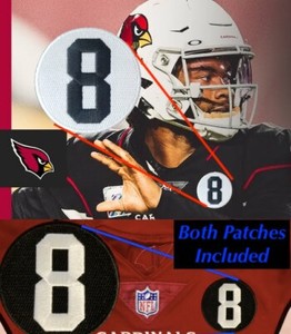 arizona cardinals number 8 patch