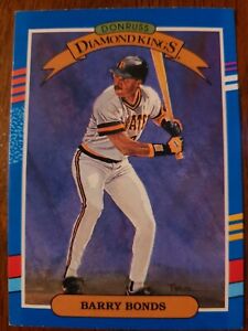 1990 Leaf Donruss Barry Bonds Diamond Kings #4 Pittsburgh Pirates
