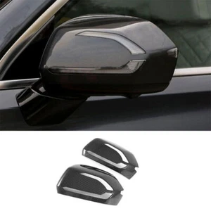 For 2019-2023 Hyundai Palisade Carbon Fiber Look Rearview Side Mirror Cover Cap - Picture 1 of 9