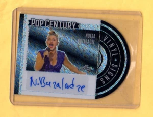 NUTSA BUZALADZA   9/15   2024 Leaf Pop Century  VINYL SIGNS   Autograph CARD - Picture 1 of 2