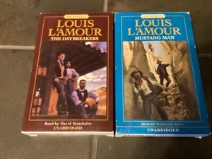 2 Louis Lamour audio books, the Daybreakers and Mustang man unabridged - Picture 1 of 2