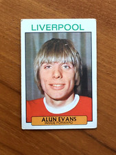 A&BC 1971/72 FOOTBALL CARD # 204.  ALUN EVANS - LIVERPOOL FC.  PURPLE BACKS