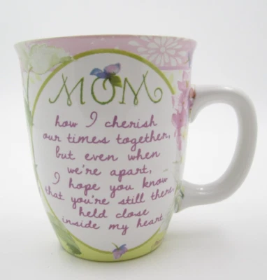 Taza de café Carson Cherish Loving Mom floral mariposa Foto 1 de 4