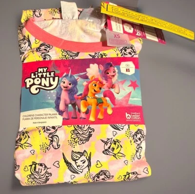 Girls Pajama Set My little pony girls pajamas Set  XS NWT Long Pant & Sleeves - Image 1 of 3