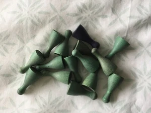 15 x Ludo Play Pieces - 2.5cm Wooden - Vintage - Counters - Tokens - Spare Parts - Picture 1 of 2