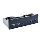 Front Panel 2 Port USB 3.0 + 2 Port USB 3.2 Type C 19 Pin Connector For 5.25"