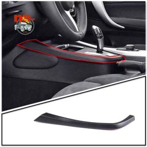 Matte Black Gear Shift Panel Side Trim L Shape Trim For BMW BMW 1 2 Series 12-18 - Picture 1 of 6