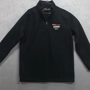 One Stop Marketing Pullover Men Large Black AutoZone Strong 2021 1/4 Zip Fleece - Picture 1 of 8