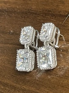 JUDITH RIPKA 925 SILBER CZ Cham Damgle OHRRINGE - Bild 1 von 11