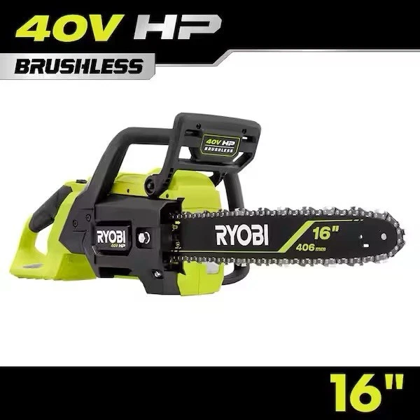 Motosierra inalámbrica RYOBI 40V HP sin escobillas 16" - Herramienta solo con cadena Foto 1 de 1
