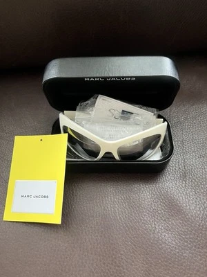 Óculos de sol Marc Jacobs branco e prata “The Sunglasses” - Imagem 1 de 4