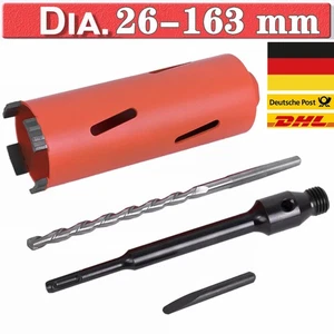 SDS Plus/SDS Max Diamantbohrkrone trocken für Bohrmaschine Ø26-163 mm Bohrkrone - Bild 1 von 19
