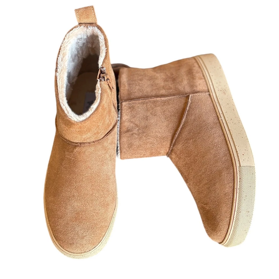 Very G Fuzzy Tan Boots-224MS - Image 1 of 1