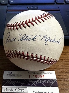 GENE "STICK" MICHAEL SIGNED HANDSIGNIERT OAL BASEBALL!  Yankees, Cubs!  JSA - Bild 1 von 2
