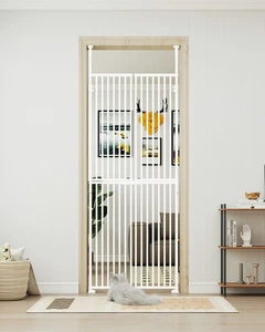 Taller Safety Pet Gate Easy Installation for Stairs/Room Adjustable Width&Height - Picture 1 of 21