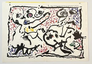 Pierre Alechinsky original lithograph printed in 1964 - Picture 1 of 1
